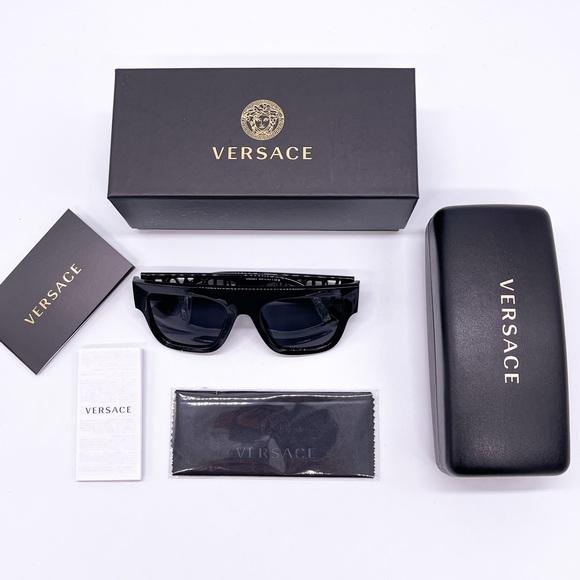 NEW VERSACE GAFOS VE4430U GB1/87 SUNGLASSES VERSACE VE 4430U BLACK EYEWEAR - Picture 12 of 12